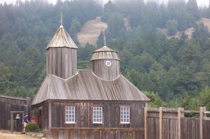The reconstructed Russian Orthodox chapel at Fort Ross, CA, photo by Introvert